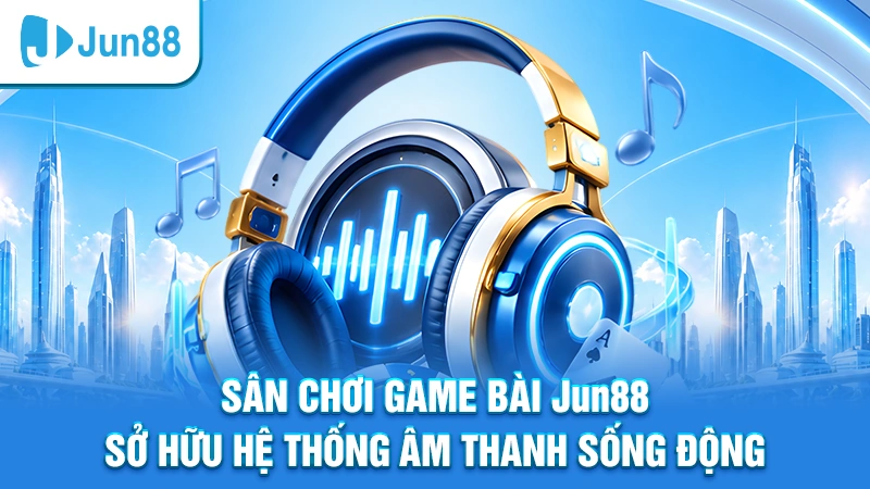 Sân chơi game bài Jun88 sở hữu hệ thống âm thanh sống động